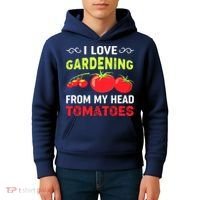 Vegetable Gardener, Gardening, Funny Pun: Head Tomatoes Kids Hoodie thumb 4