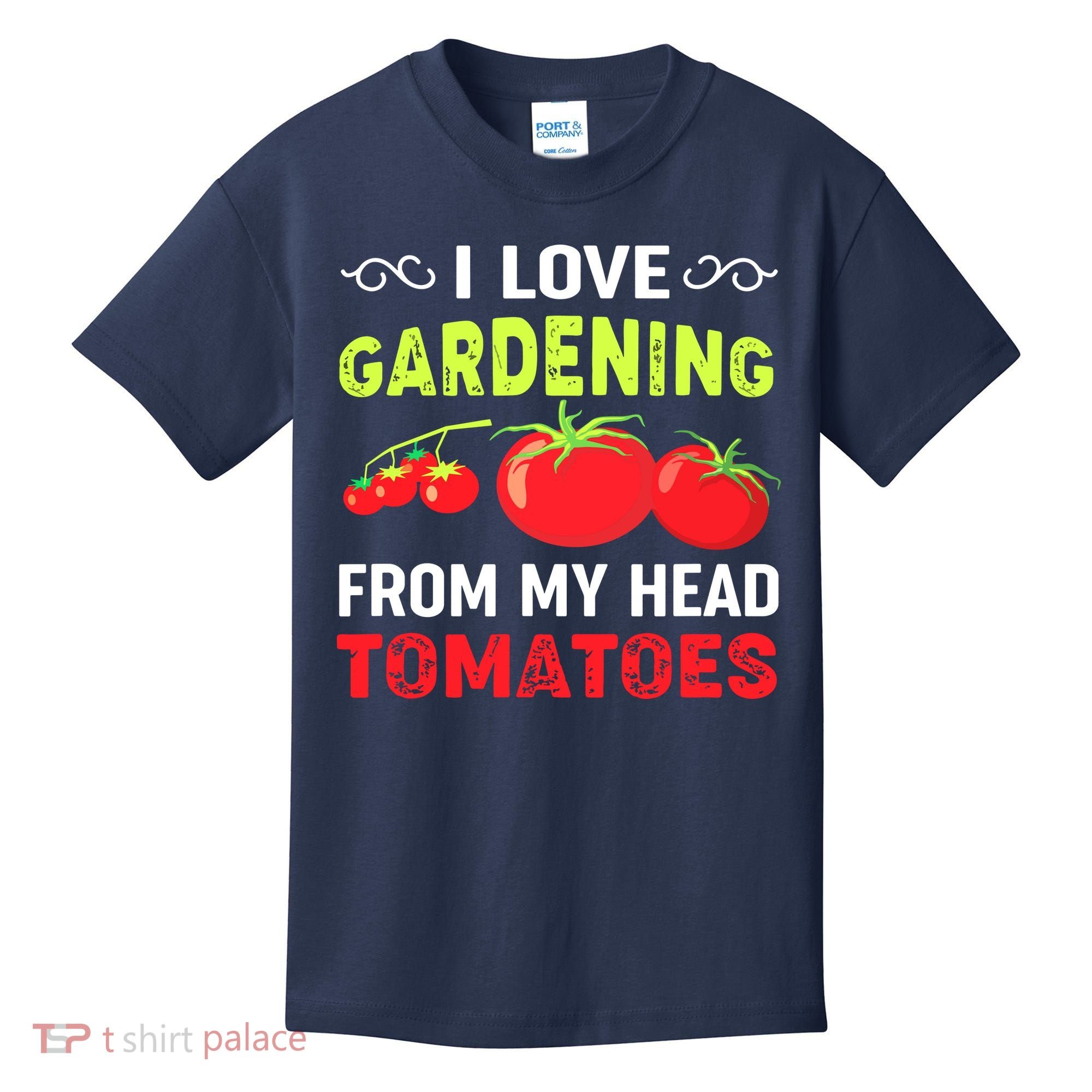 Vegetable Gardener, Gardening, Funny Pun: Head Tomatoes Kids T-Shirt