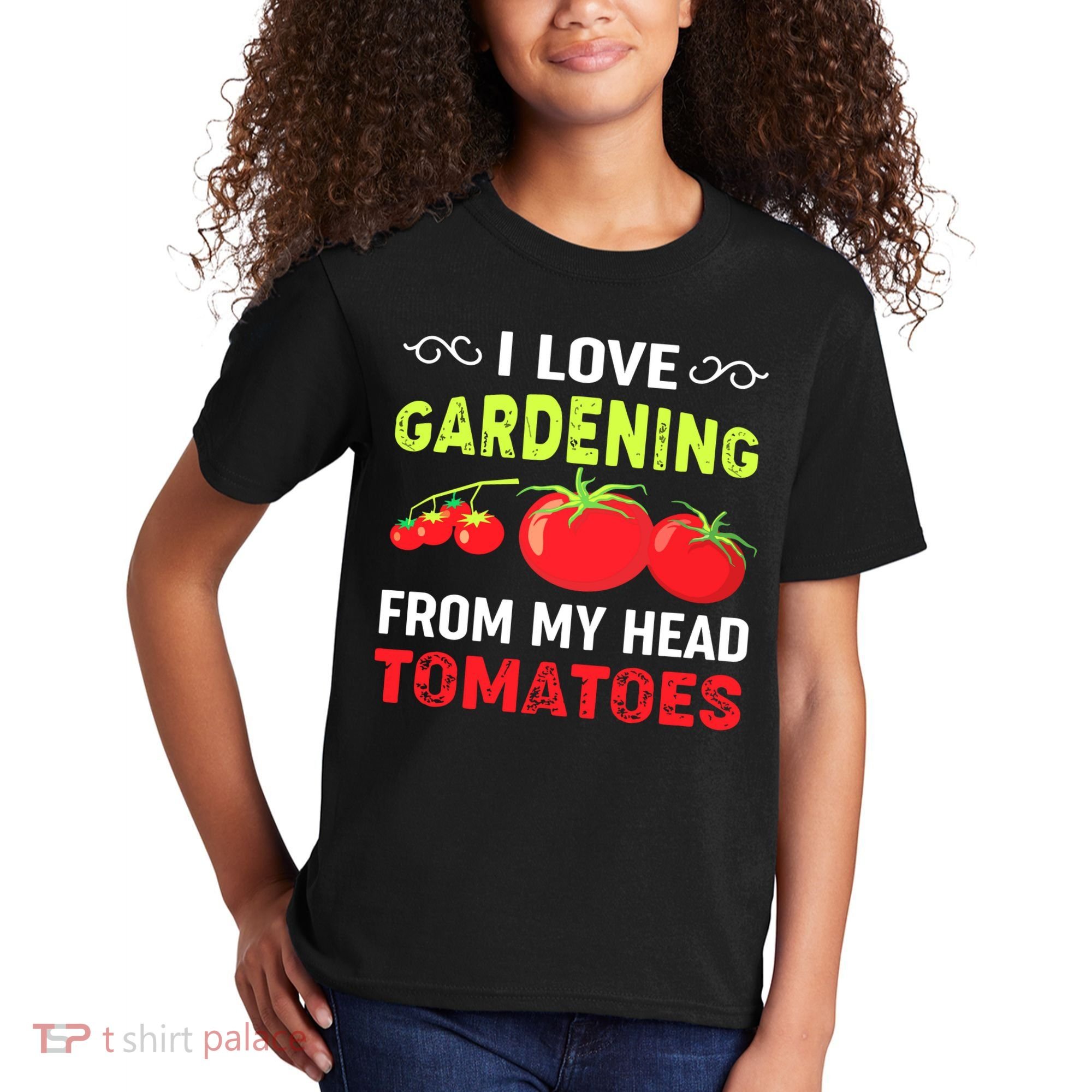 Vegetable Gardener, Gardening, Funny Pun: Head Tomatoes Kids T-Shirt