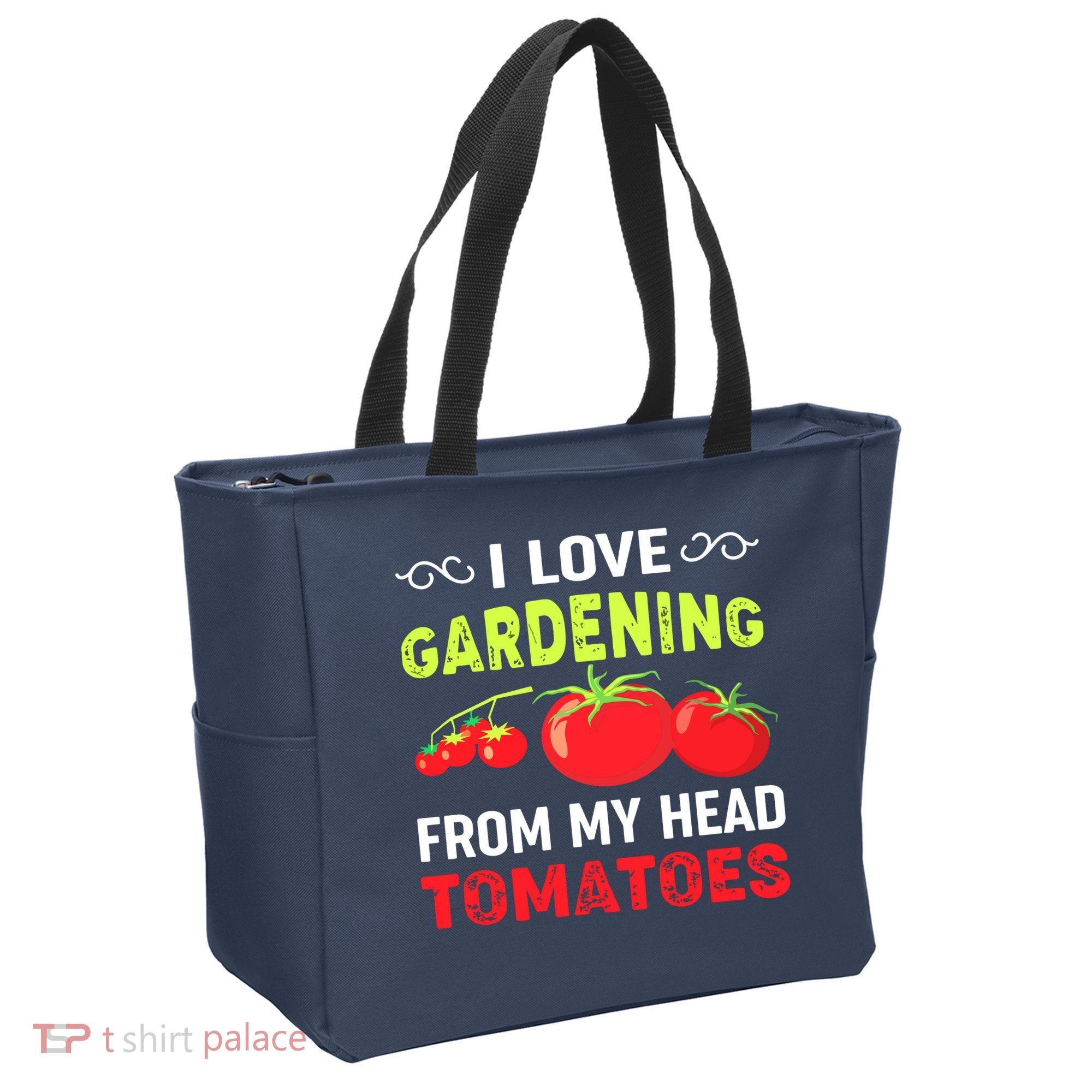 Vegetable Gardener, Gardening, Funny Pun: Head Tomatoes Tote Bag