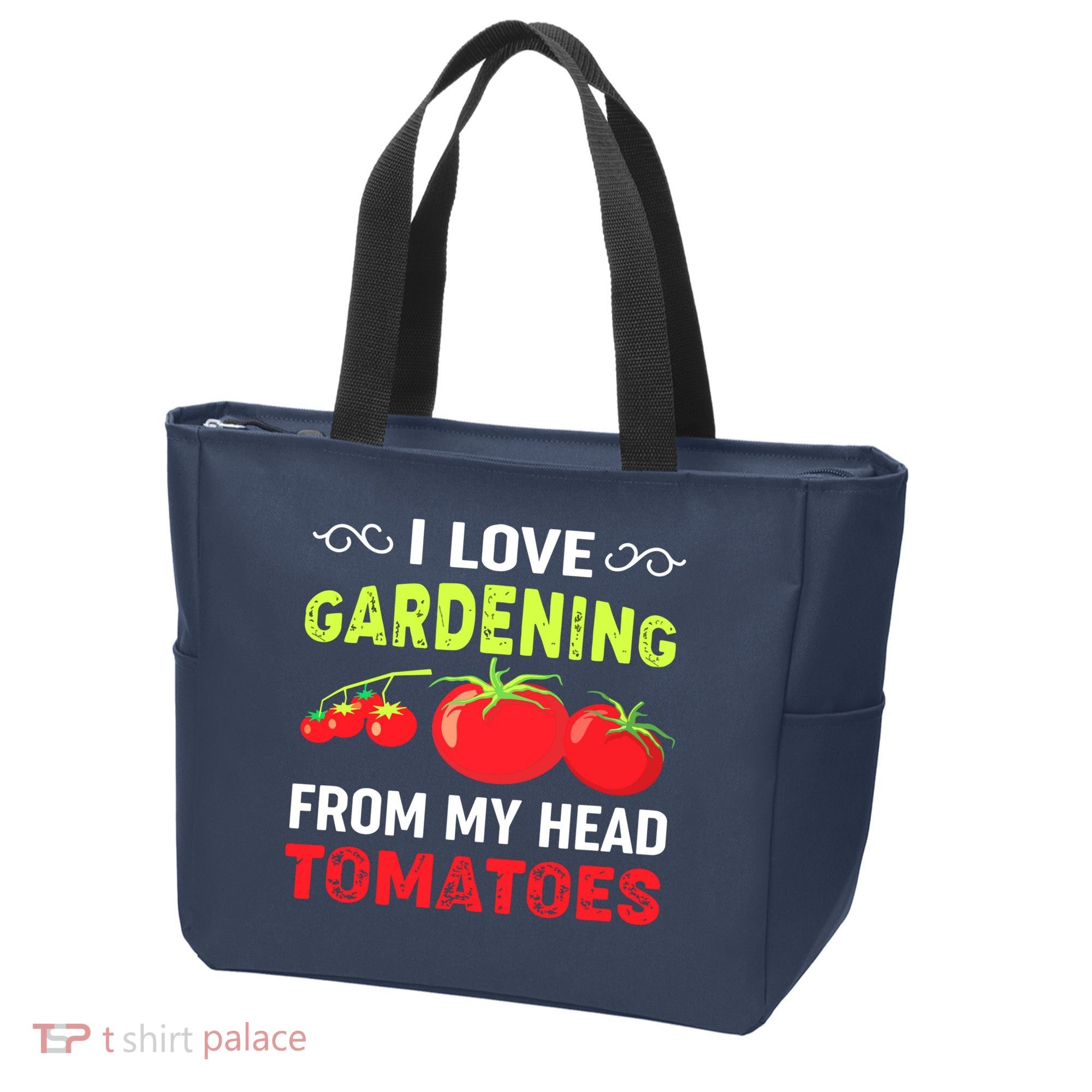 Vegetable Gardener, Gardening, Funny Pun: Head Tomatoes Tote Bag