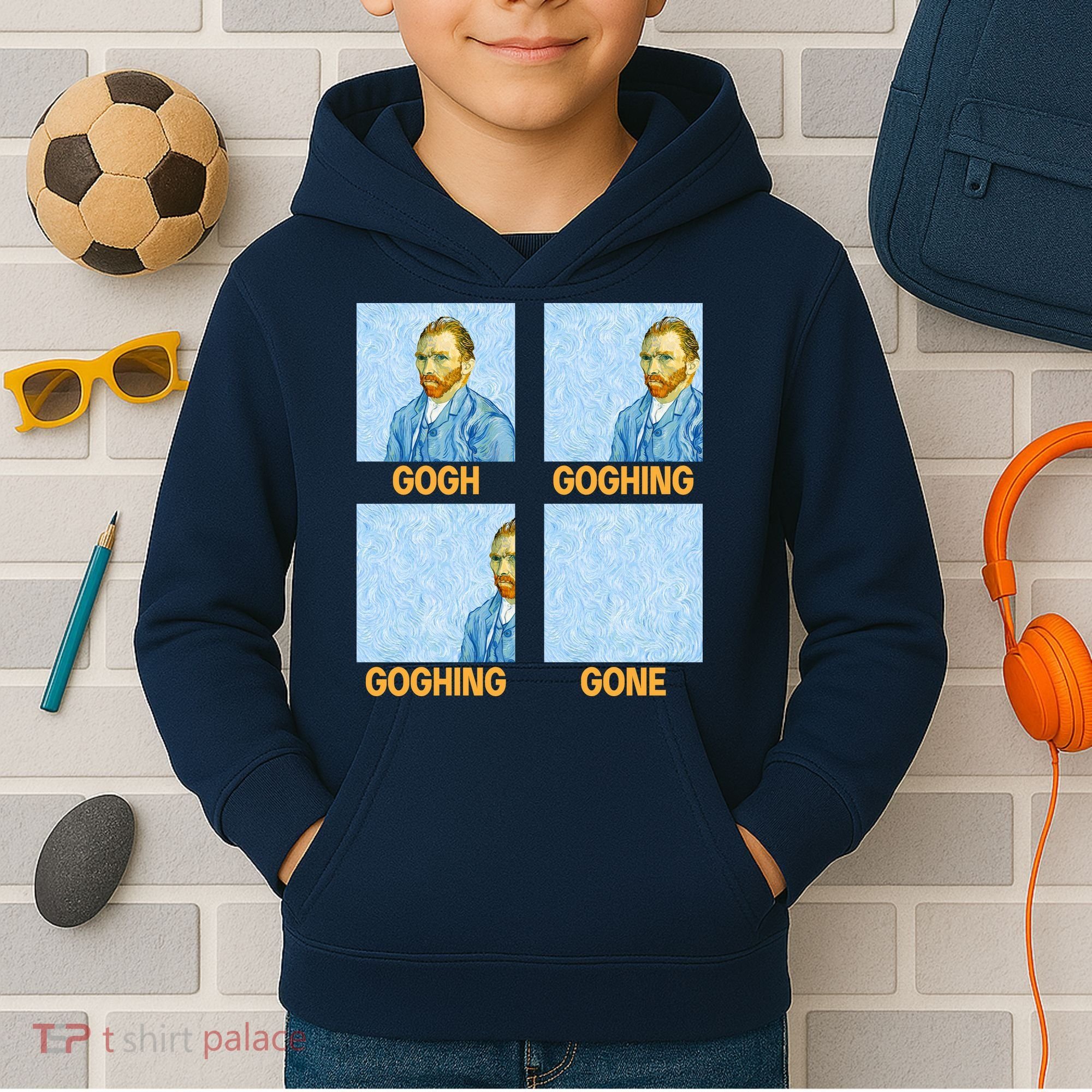 Van Gogh Goghing Gone Kids Hoodie