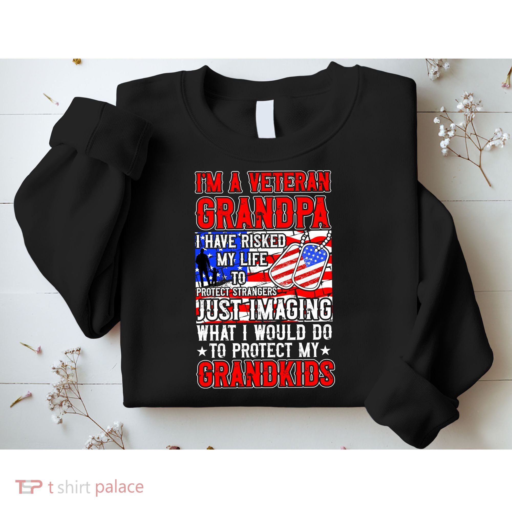 Veteran Grandpa Grandkids Sweatshirt