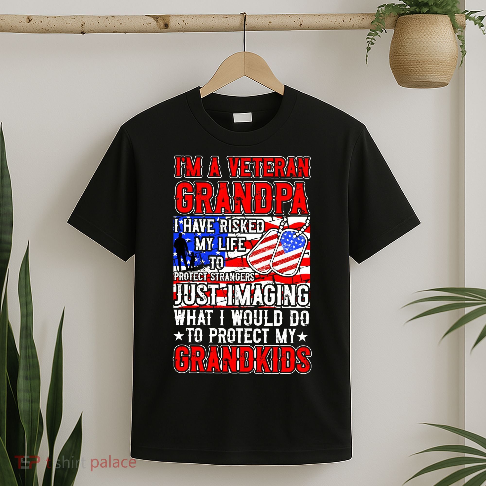 Veteran Grandpa Grandkids T-Shirt