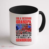 Veteran Grandpa Grandkids Coffee Mug thumb 1