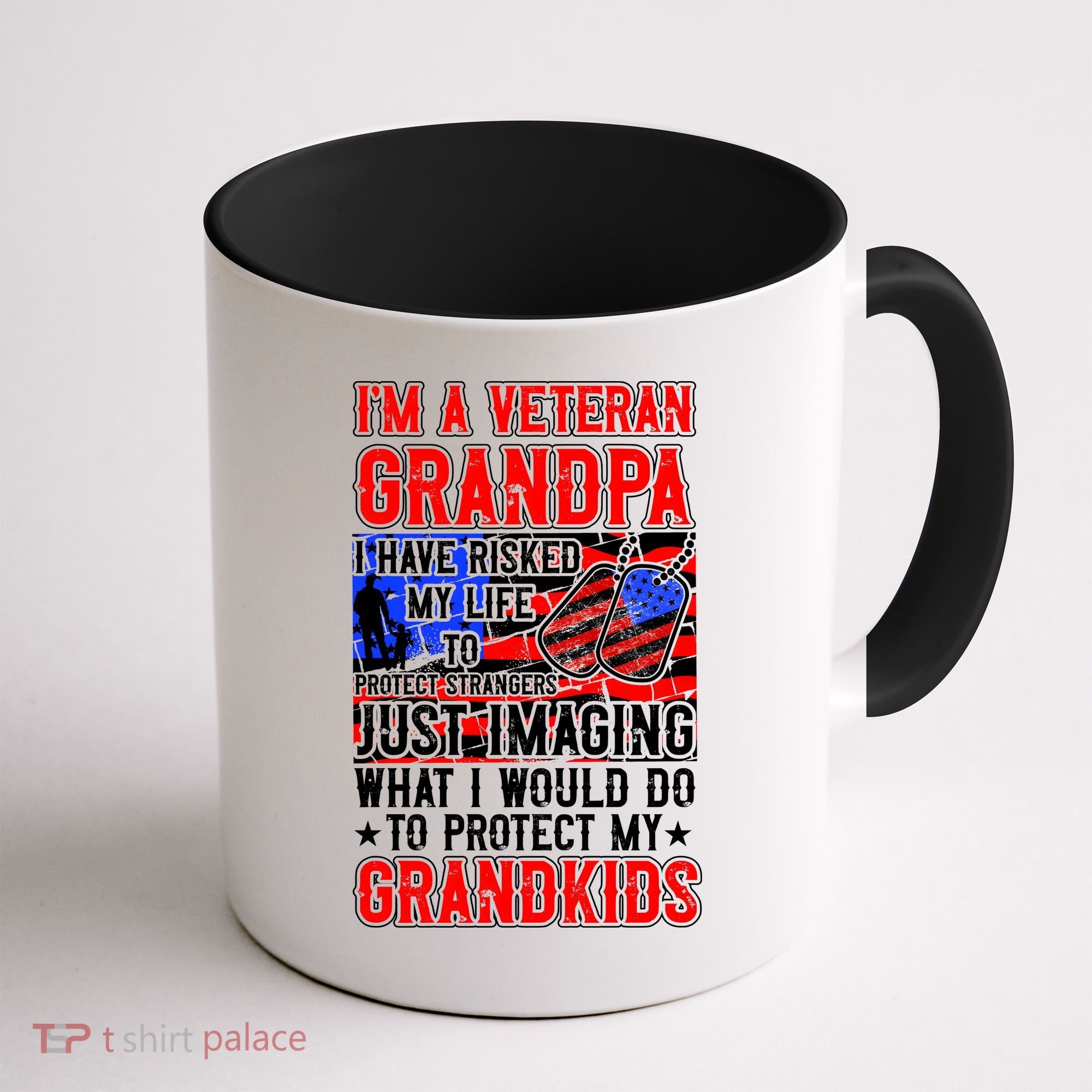 Veteran Grandpa Grandkids Coffee Mug