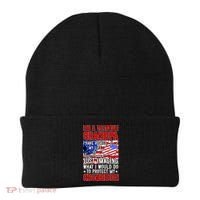 Veteran Grandpa Grandkids Beanie thumb 0