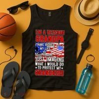 Veteran Grandpa Grandkids Tank Top thumb 4