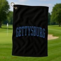 Varsity Grey Gettysburg Golf Towel thumb 1