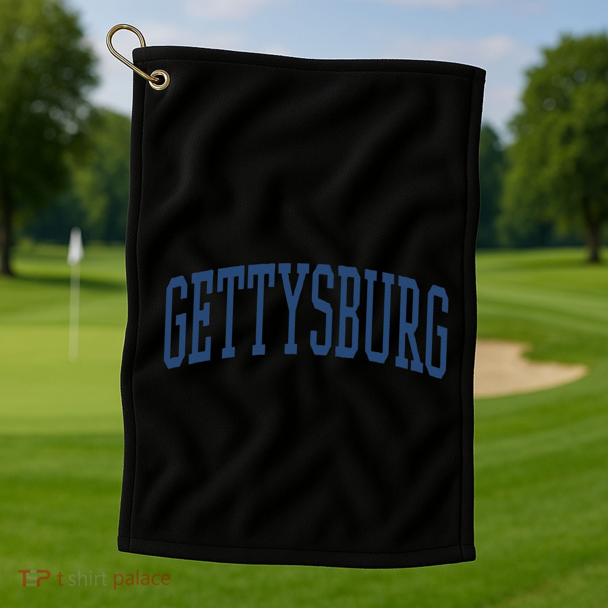 Varsity Grey Gettysburg Golf Towel