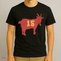 Vintage Grunge GOAT 15 Red And Gold T-Shirt thumb 3