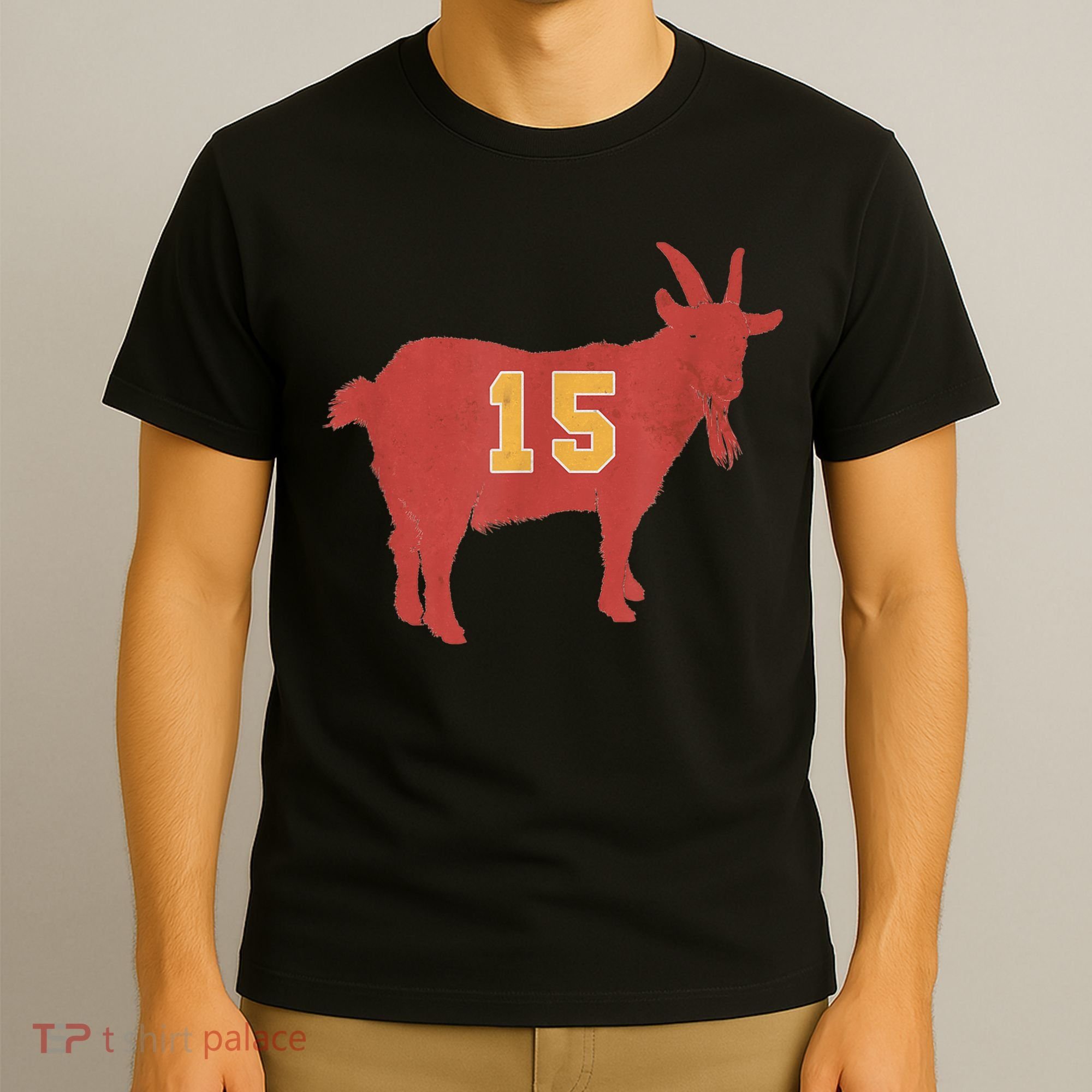 Vintage Grunge GOAT 15 Red And Gold T-Shirt