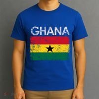 Vintage Ghana Ghanaian Flag Pride Gift T-Shirt thumb 3