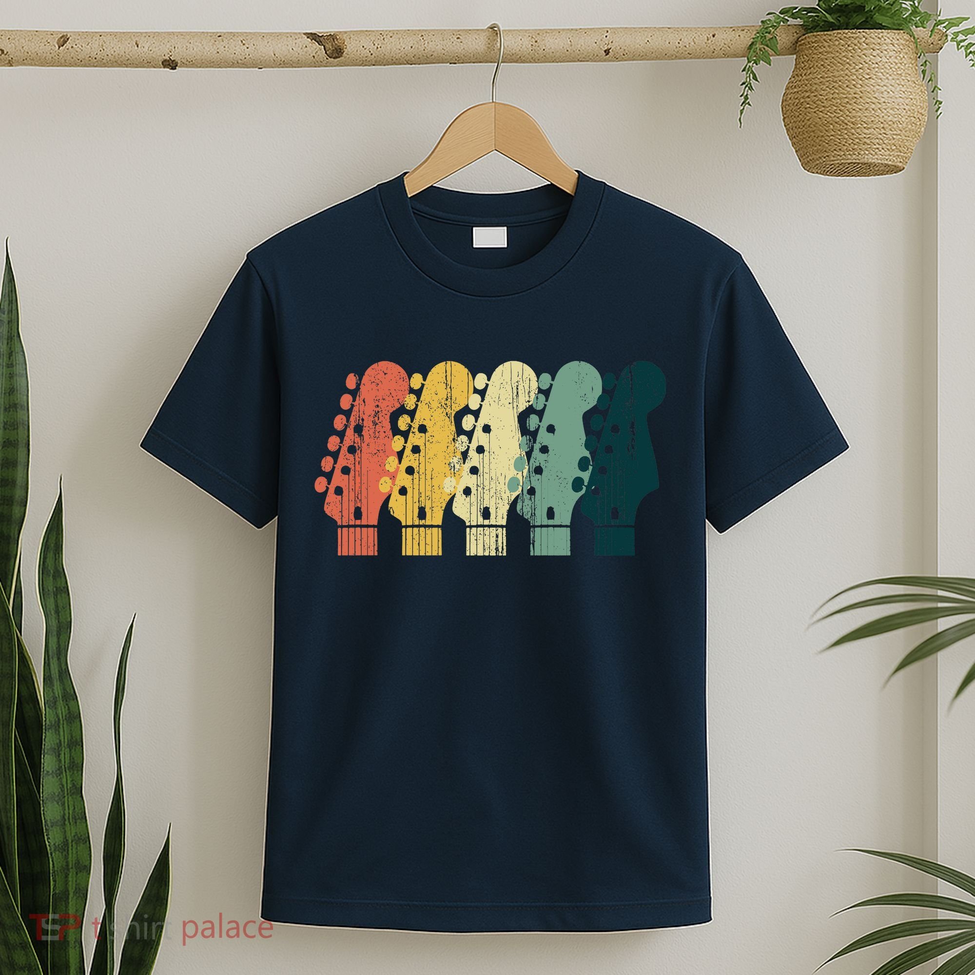 Vintage Guitar Gift For Music Band Guitarist Stuff Premium T-Shirt