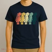 Vintage Guitar Gift For Music Band Guitarist Stuff Premium T-Shirt thumb 3