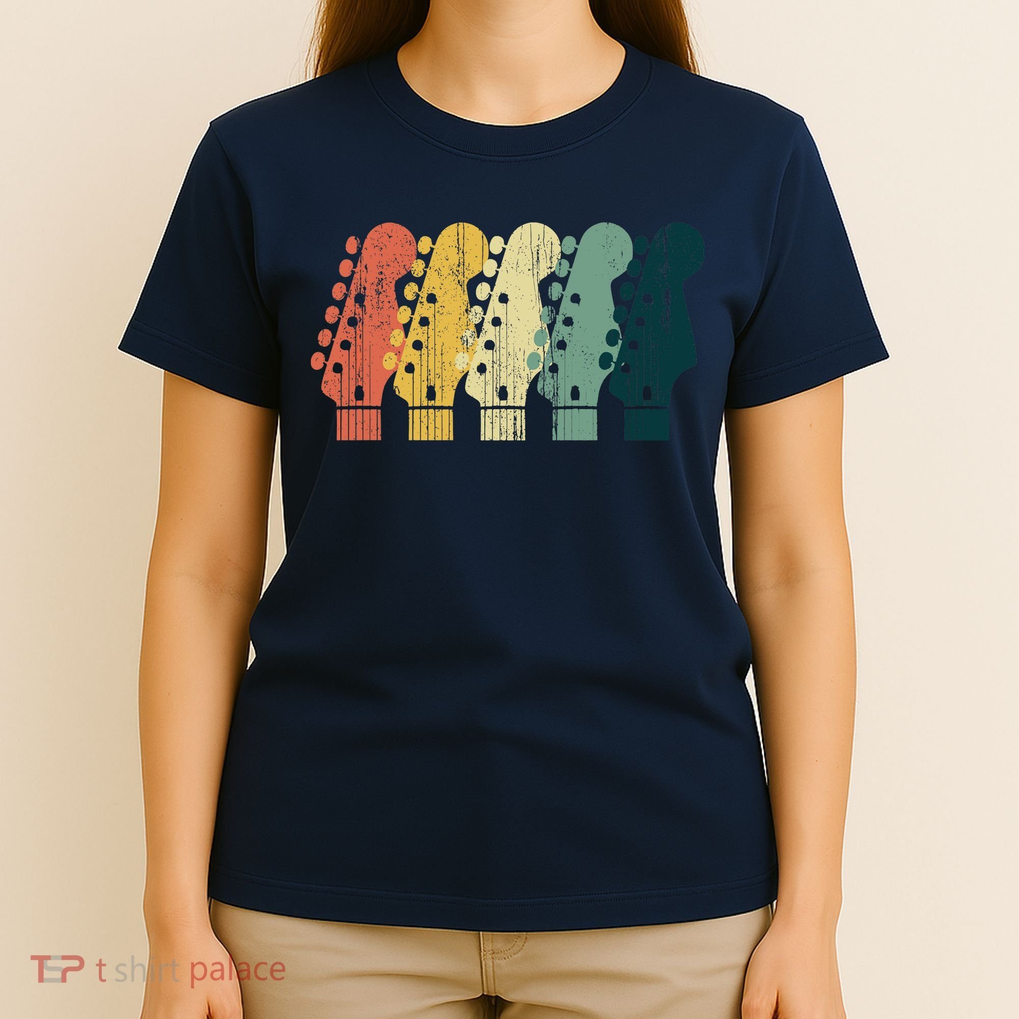 Vintage Guitar Gift For Music Band Guitarist Stuff Premium T-Shirt