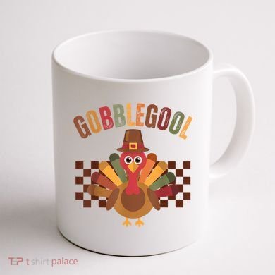 Vintage Gobble Gool Turkey Funny Thanksgiving Gobblegool Coffee Mug back