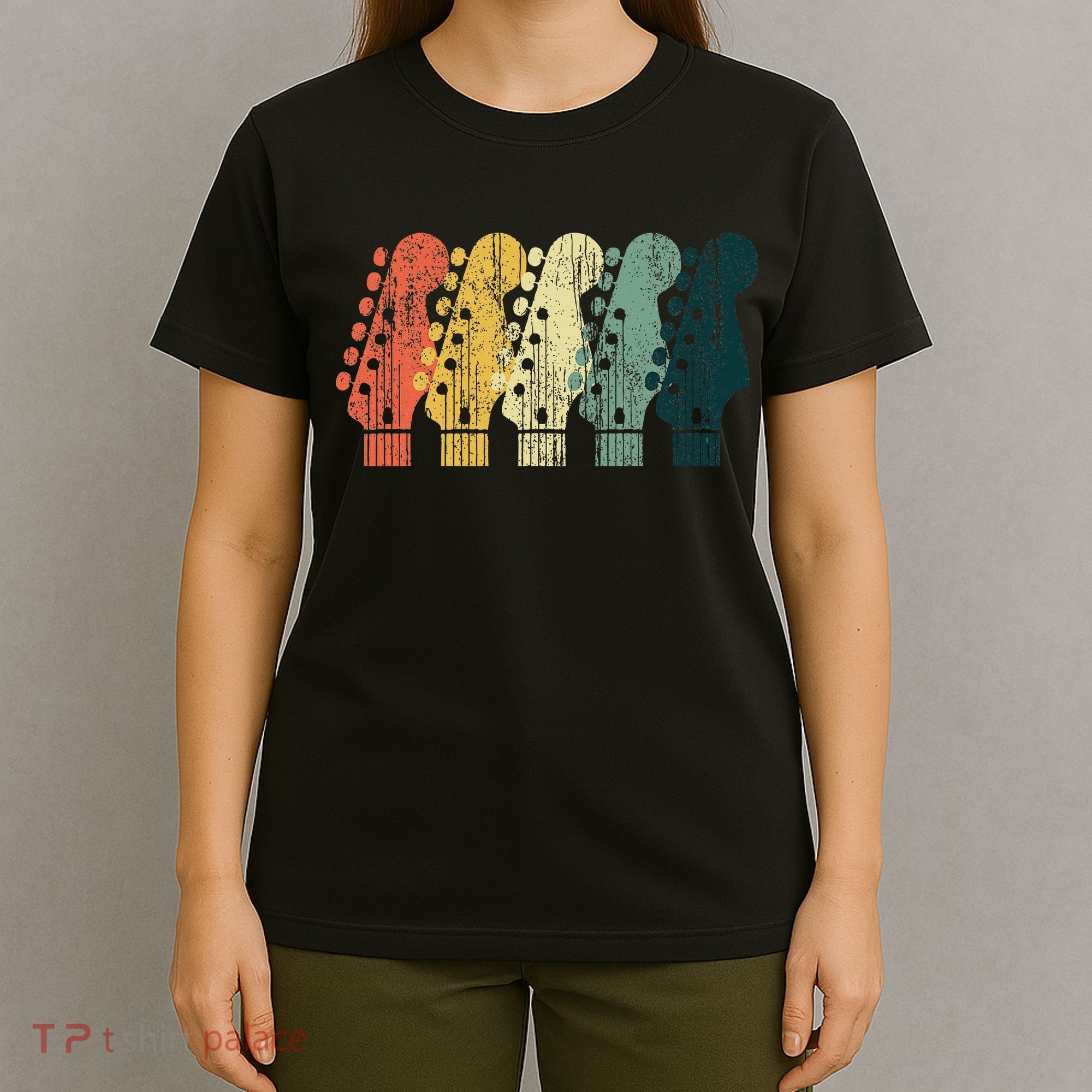 Vintage Guitar Gift For Music Band Guitarist Stuff T-Shirt