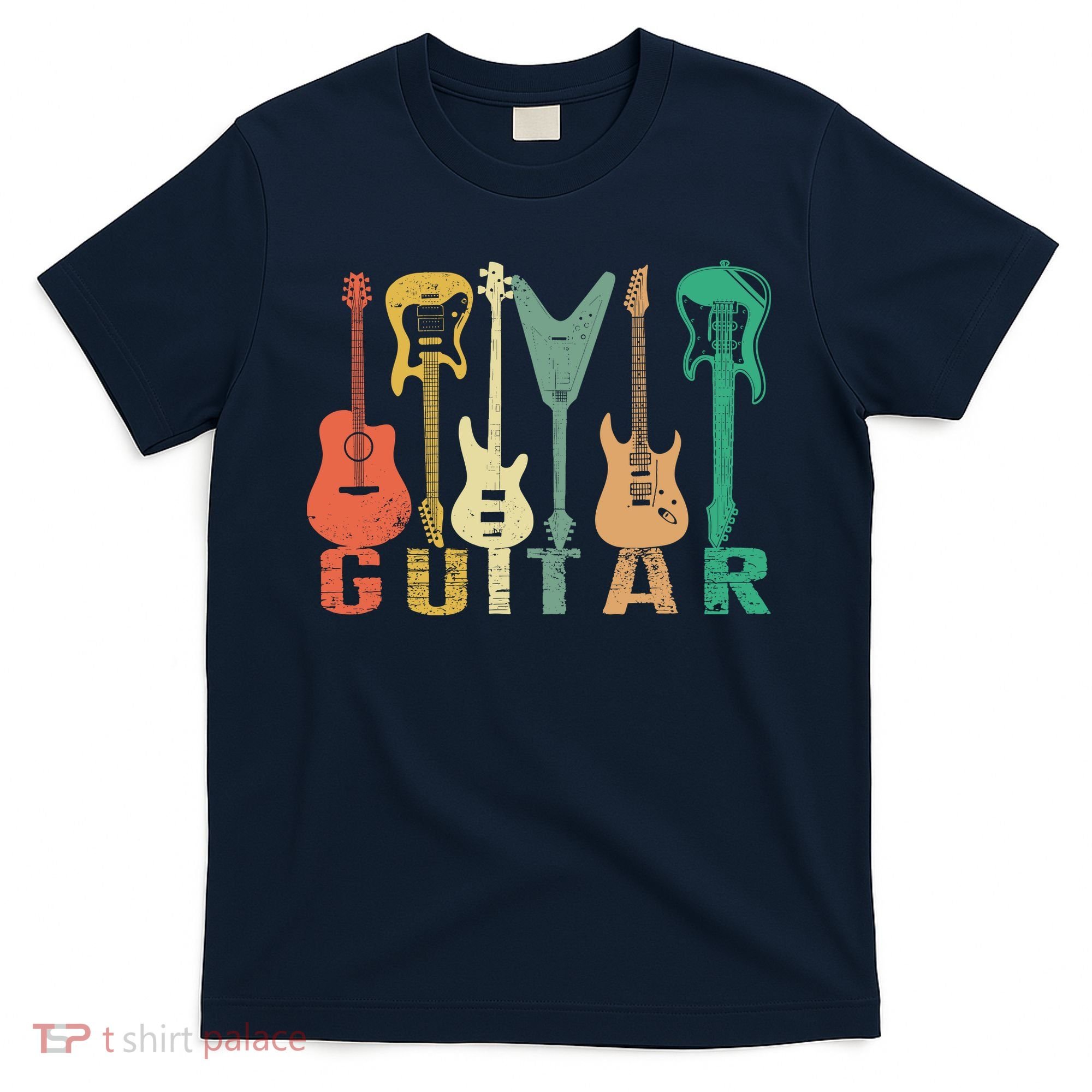 Vintage Guitar Gift For Music Band Guitarist Stuff T-Shirt