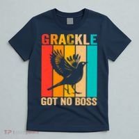 Vintage Grackle Got No Boss Funny Bird Lover  wo T-Shirt thumb 5