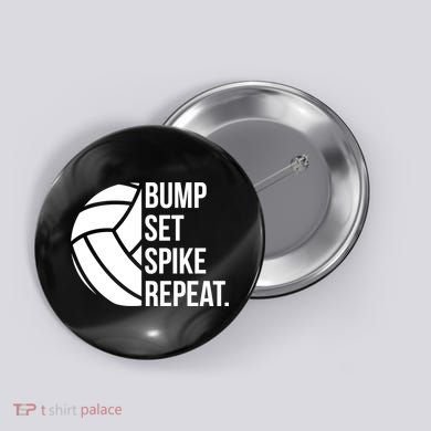 Volleyball Great Gift Hooded Funny Gift Bump Set Spike Repeat Button