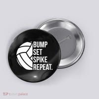 Volleyball Great Gift Hooded Funny Gift Bump Set Spike Repeat Button thumb 0