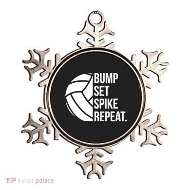 Volleyball Great Gift Hooded Funny Gift Bump Set Spike Repeat Ornament