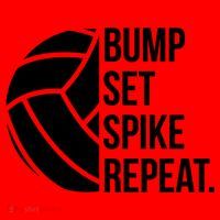 Volleyball Great Gift Hooded Funny Gift Bump Set Spike Repeat Santa Hat thumb 1