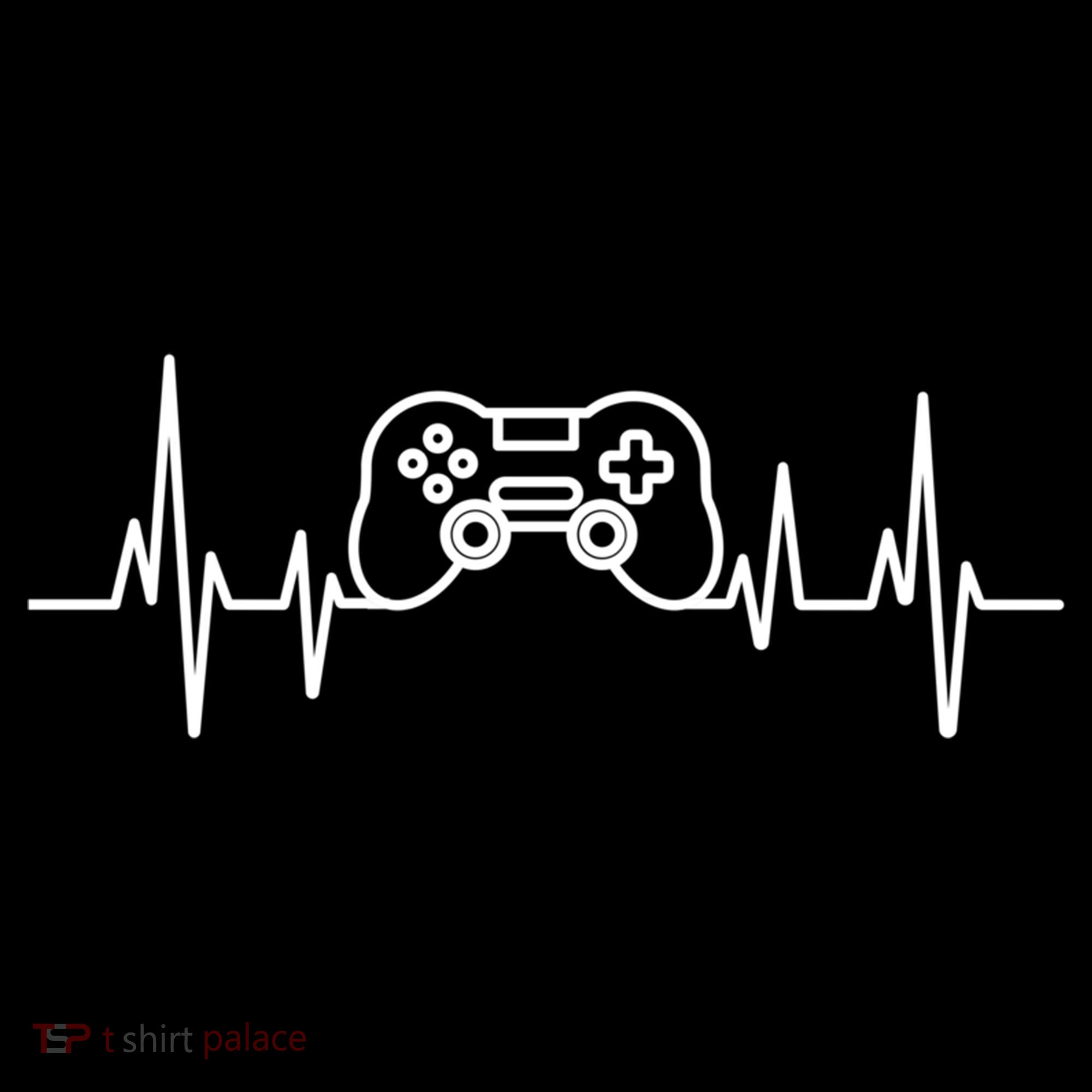 Video Game Heartbeat Gamer Funny Gift Gaming Controller Funny Gift Women's Hoodie