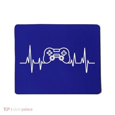 Video Game Heartbeat Gamer Funny Gift Gaming Controller Funny Gift Mousepad