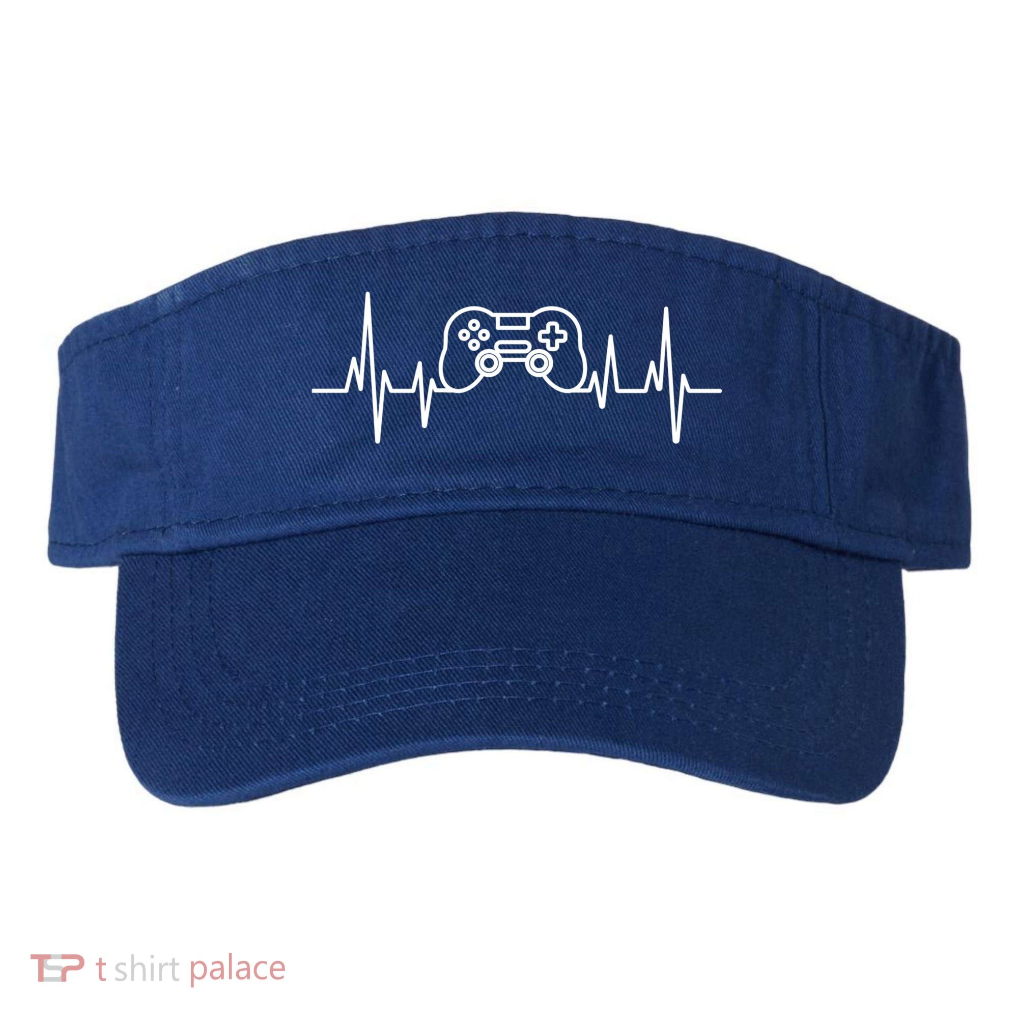 Video Game Heartbeat Gamer Funny Gift Gaming Controller Funny Gift Visor