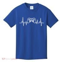 Video Game Heartbeat Gamer Funny Gift Gaming Controller Funny Gift Kids T-Shirt thumb 0