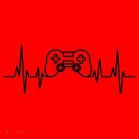 Video Game Heartbeat Gamer Funny Gift Gaming Controller Funny Gift Santa Hat thumb 1