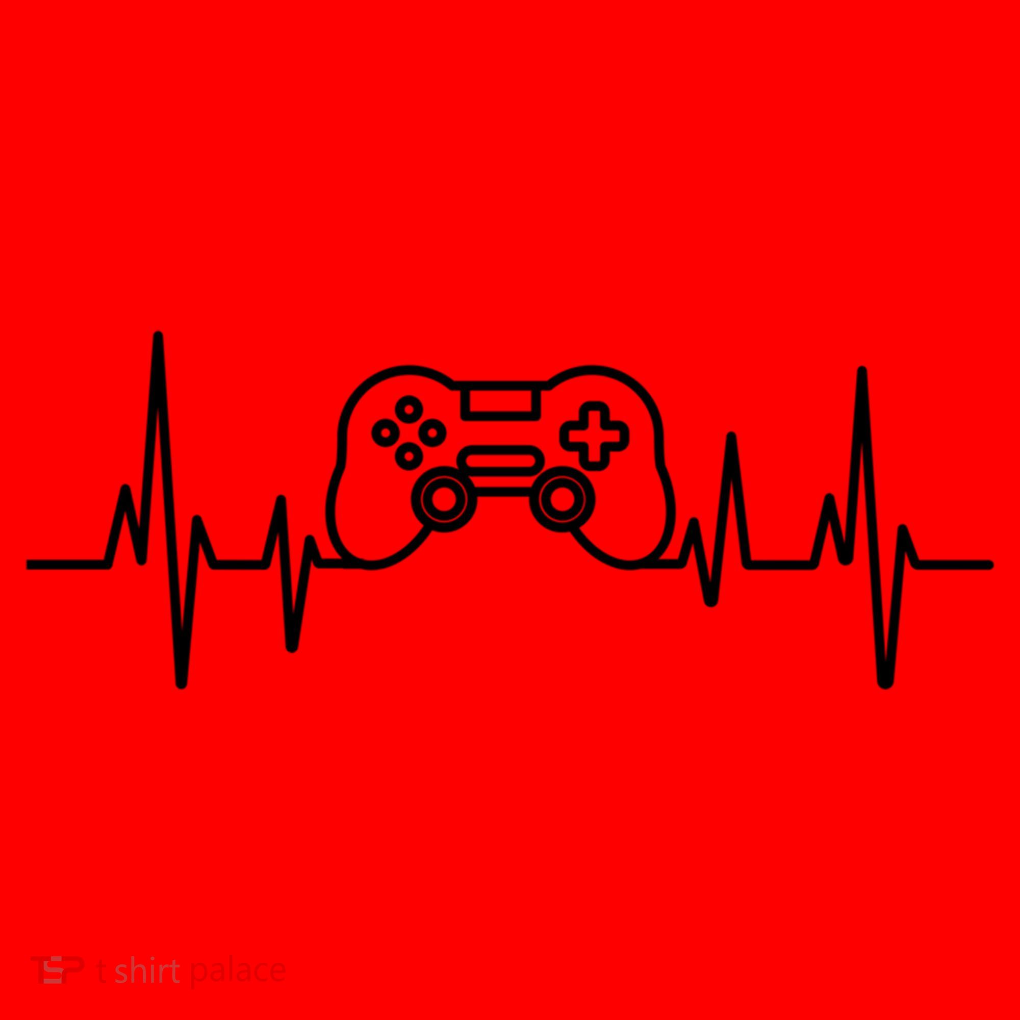 Video Game Heartbeat Gamer Funny Gift Gaming Controller Funny Gift Santa Hat