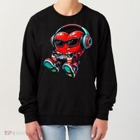 Video Game Heart Gamer Valentines Day Women's Sweatshirt thumb 0