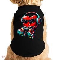 Video Game Heart Gamer Valentines Day Doggie Tank thumb 0