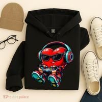 Video Game Heart Gamer Valentines Day Hoodie thumb 4