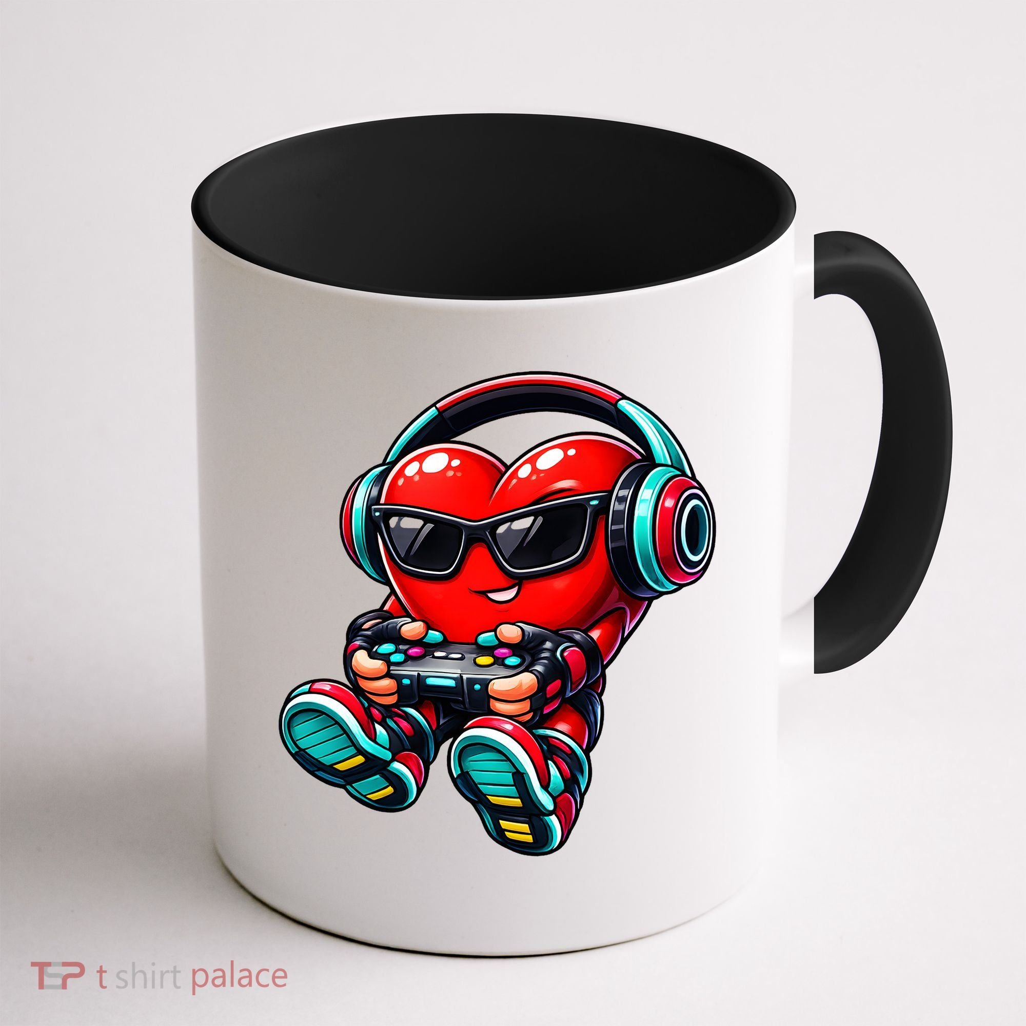 Video Game Heart Gamer Valentines Day Coffee Mug