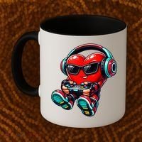 Video Game Heart Gamer Valentines Day Coffee Mug thumb 2