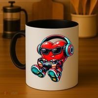 Video Game Heart Gamer Valentines Day Coffee Mug thumb 4