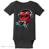 Video Game Heart Gamer Valentines Day Baby Bodysuit thumb 0