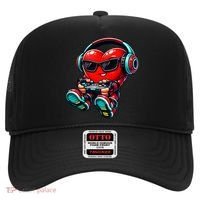 Video Game Heart Gamer Valentines Day Hat thumb 0