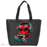 Video Game Heart Gamer Valentines Day Tote Bag thumb 0