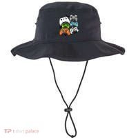 Video Game Halloween Skeleton Zombie Gaming Controllers Gift Bucket Hat thumb 0
