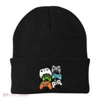 Video Game Halloween Skeleton Zombie Gaming Controllers Gift Beanie thumb 0