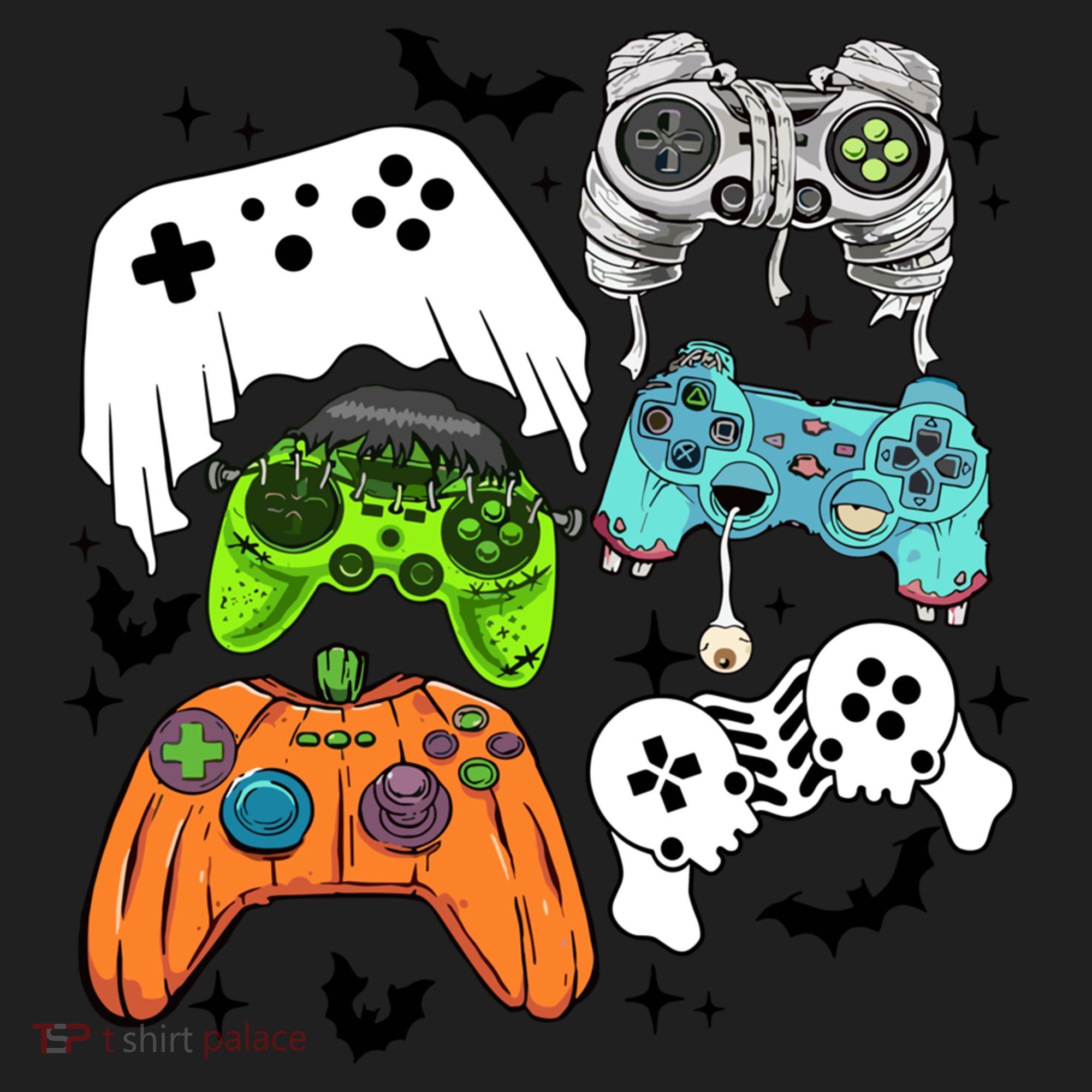 Video Game Halloween Skeleton Zombie Gaming Controllers Gift Beanie