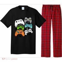 Video Game Halloween Skeleton Zombie Gaming Controllers Gift Pajama Set thumb 0