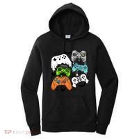 Video Game Halloween Skeleton Zombie Gaming Controllers Gift Women's Hoodie thumb 0