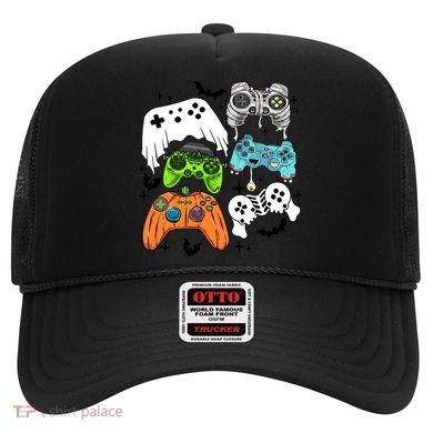Video Game Halloween Skeleton Zombie Gaming Controllers Gift Hat