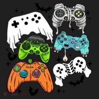 Video Game Halloween Skeleton Zombie Gaming Controllers Gift Hat thumb 2